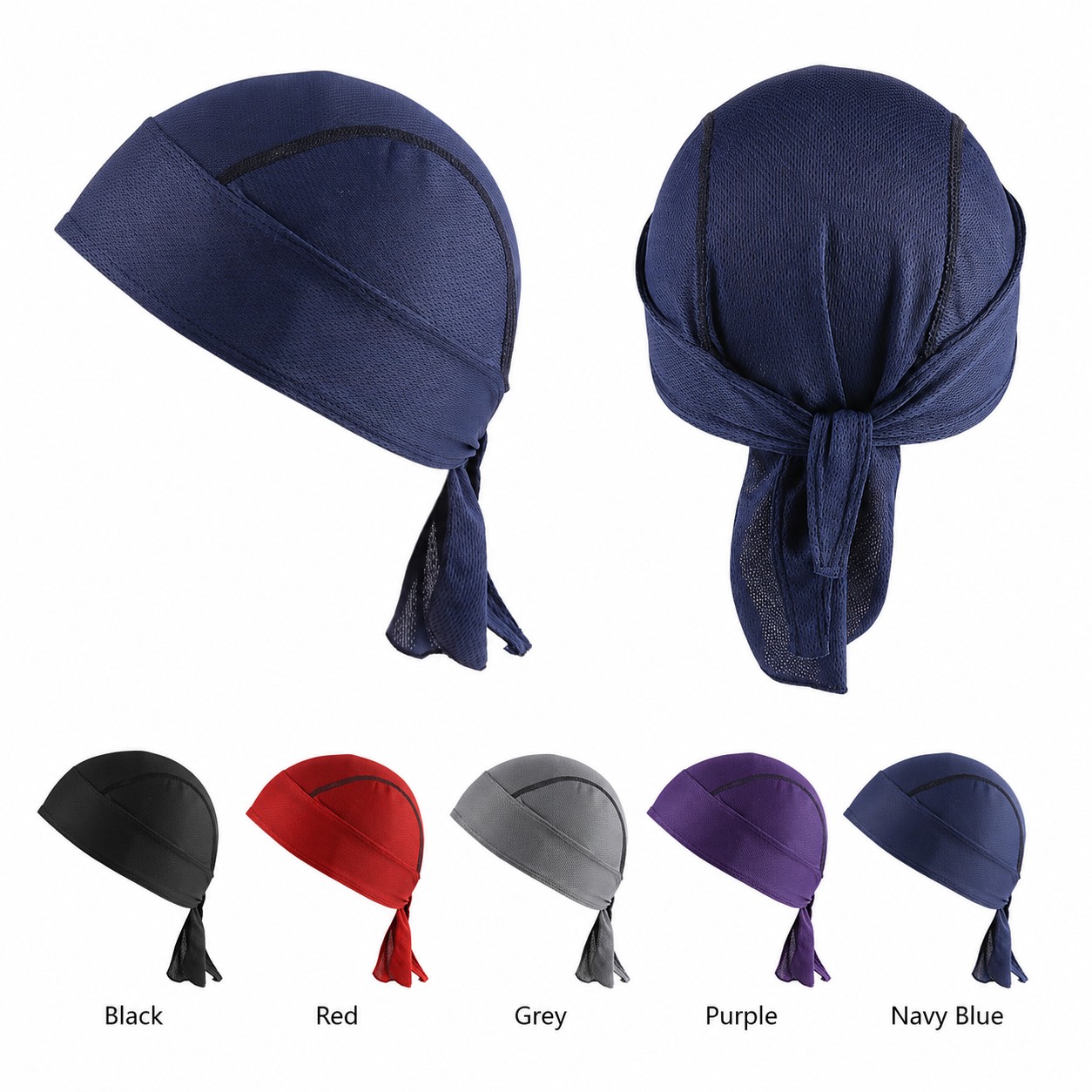 Polyester Mesh Tie Back Durag