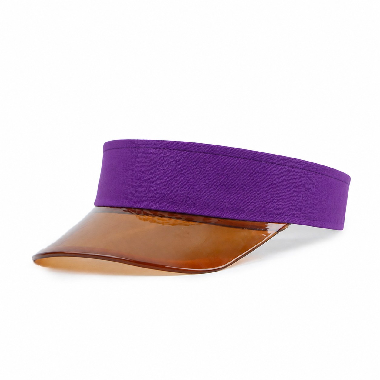 PVC Tinted Beach Visor Hat — Purple