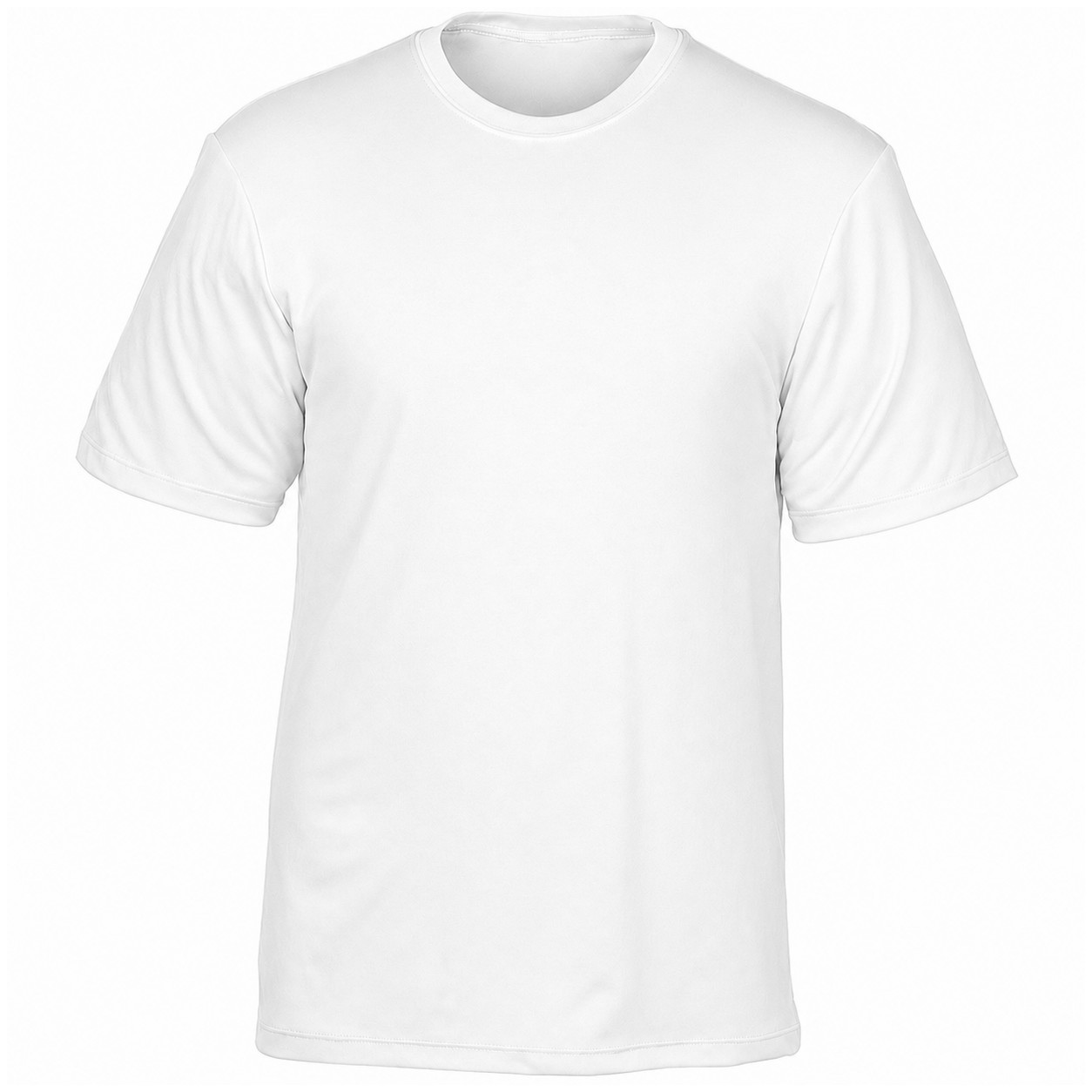 Moisture Wicking Polyester T Shirt — White