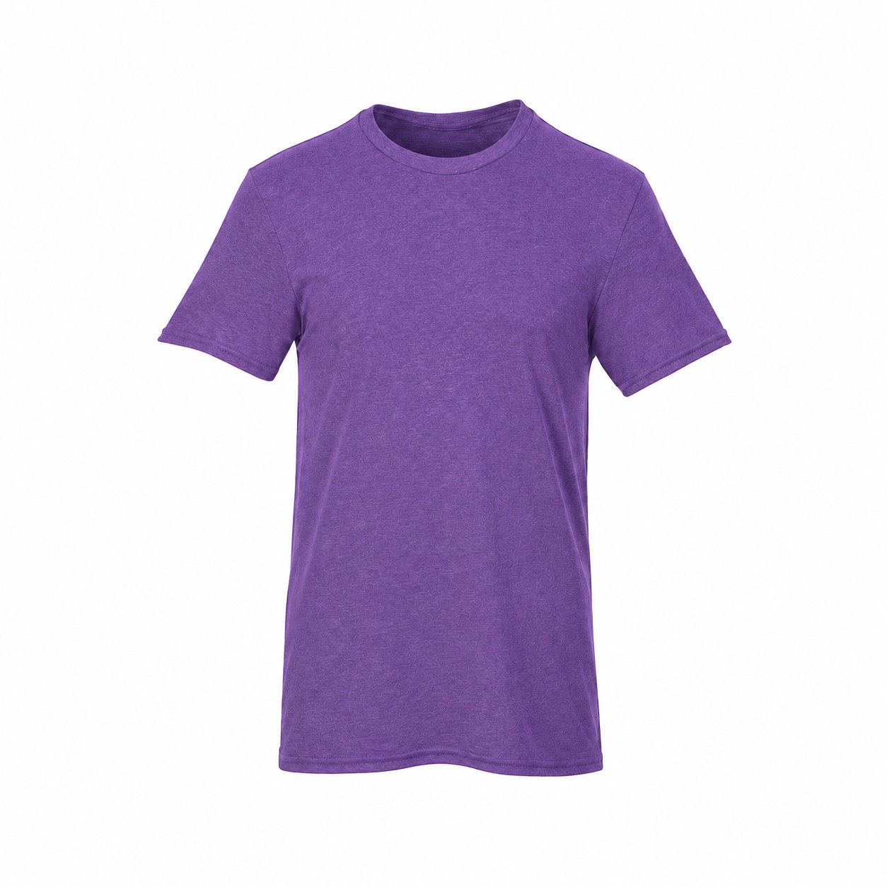 Cotton Crewneck T Shirt — Purple