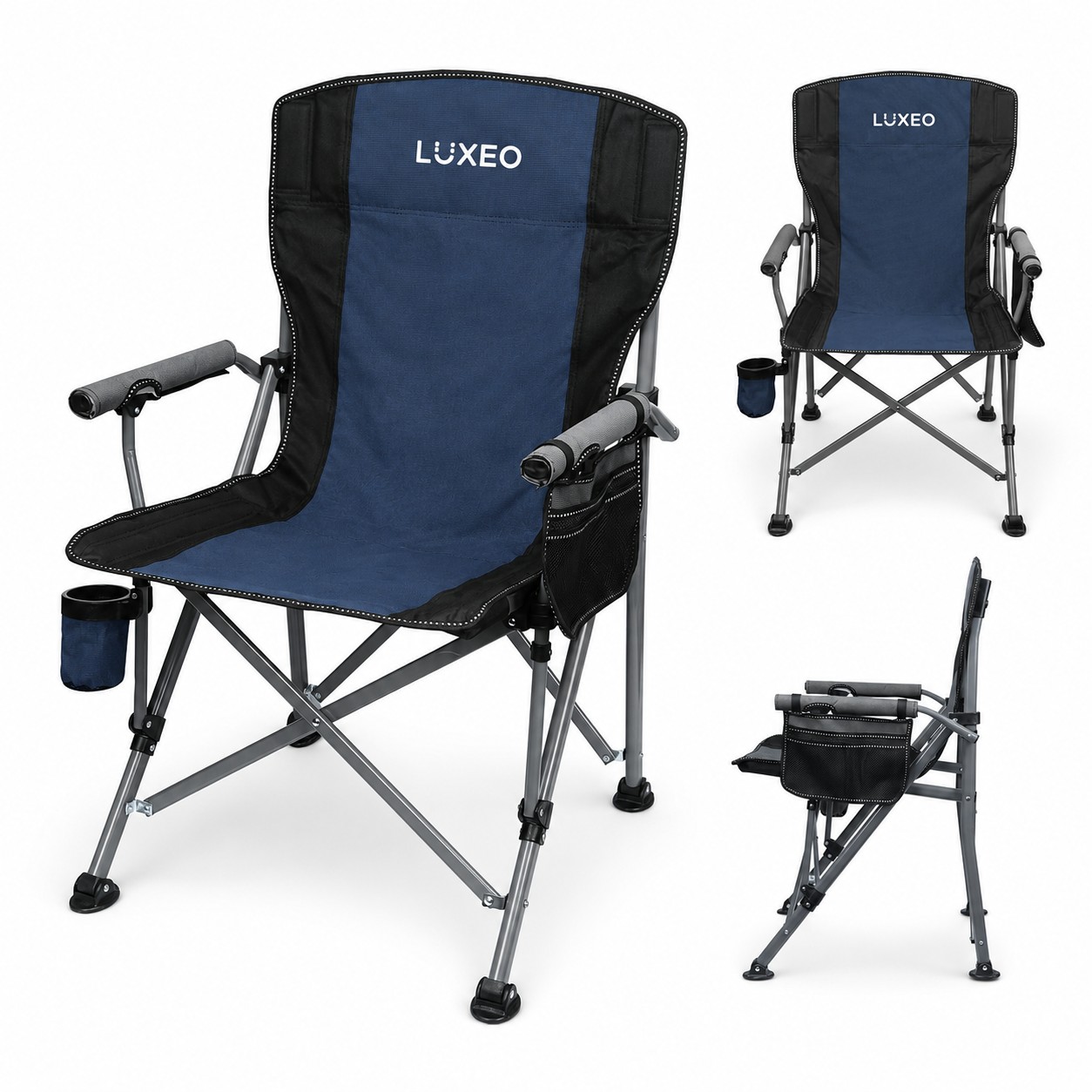 High Back Steel Frame Camp Chair