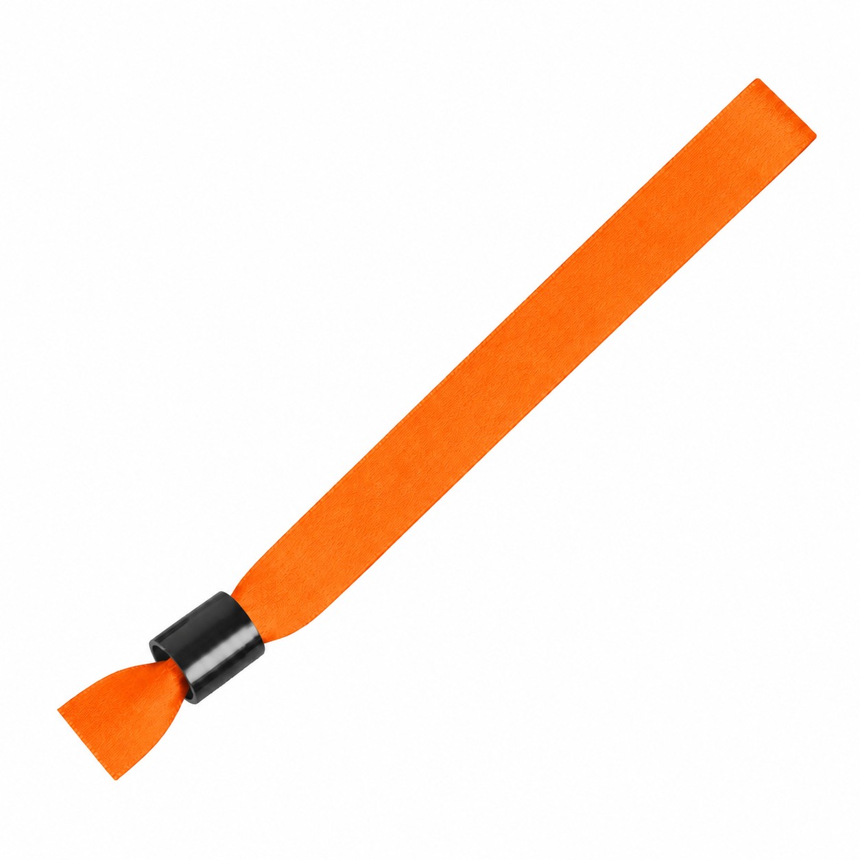 Polyester Locking Event Wristband — Orange