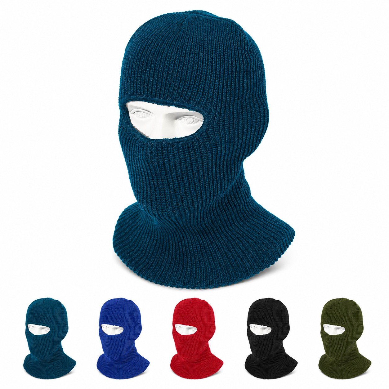 Polyester Knit Balaclava Beanie