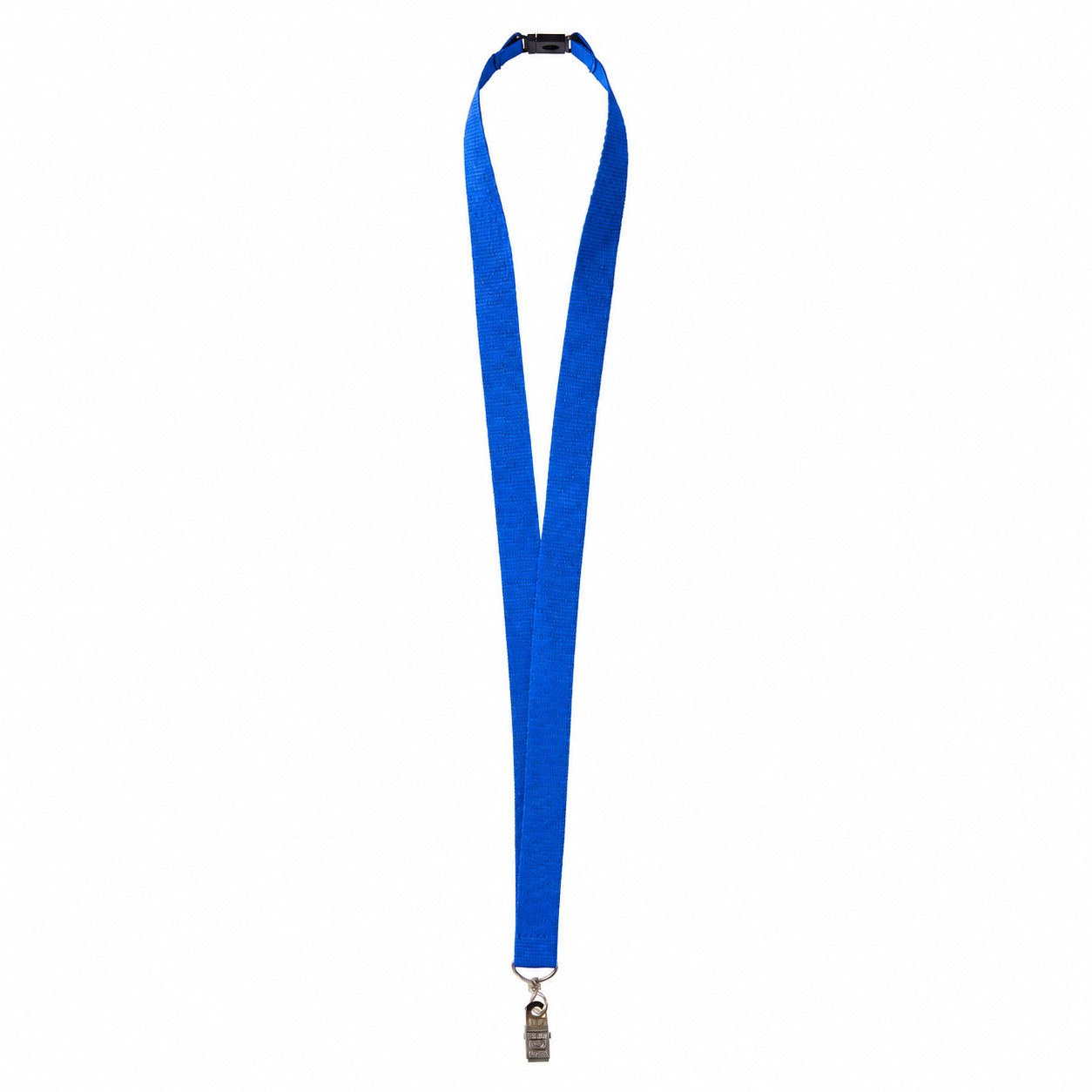 Three Quarter Inch Polyester Breakaway Lanyard — Blue