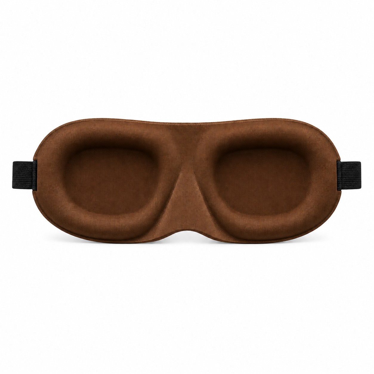 3D Contoured Foam Sleep Mask — Brown