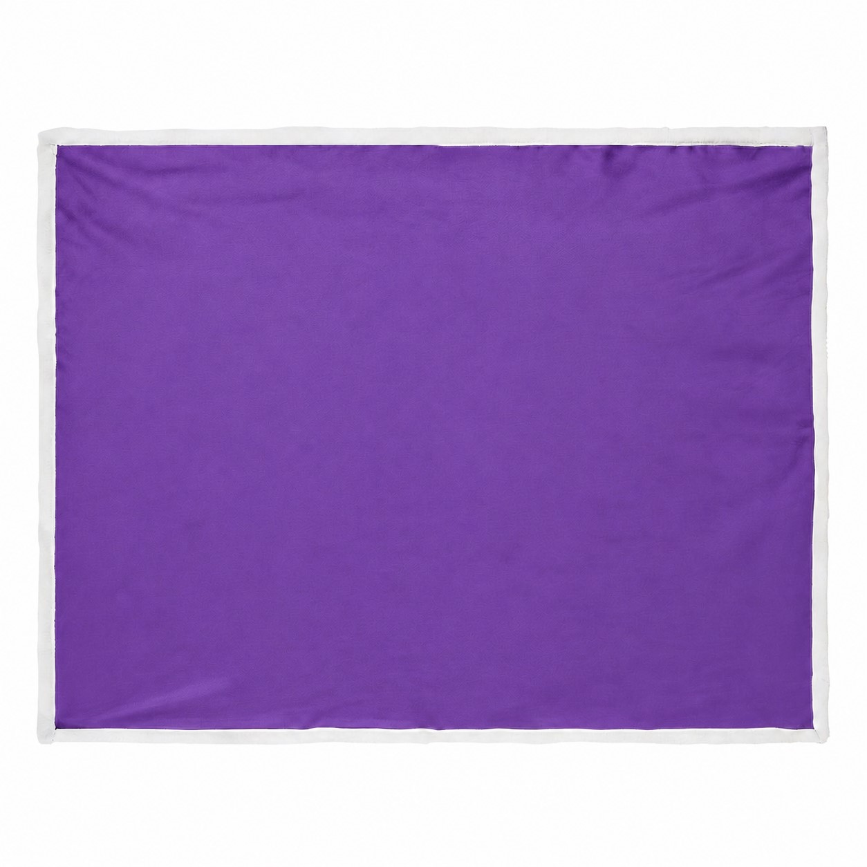 Flannel Sherpa Throw Blanket — Purple