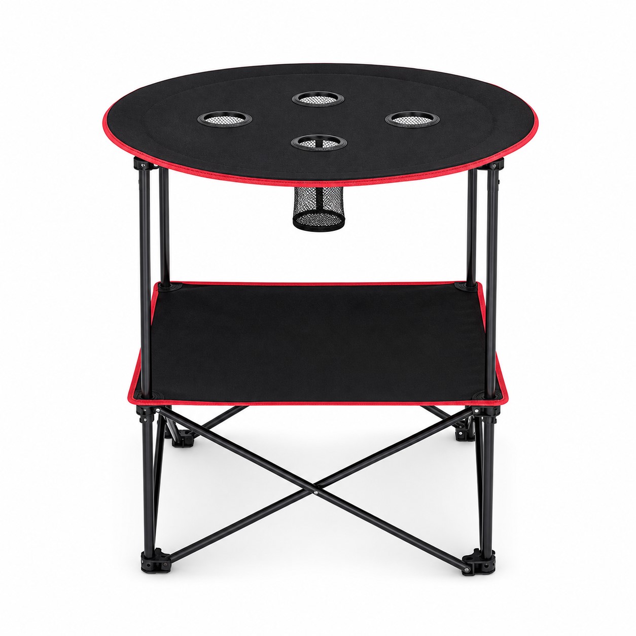 Double Shelf Canvas Folding Camp Table — view 2