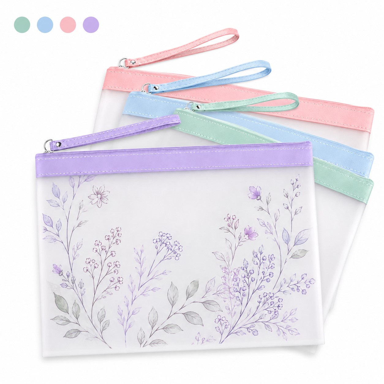 Waterproof Oxford A4 Zipper Document Bag