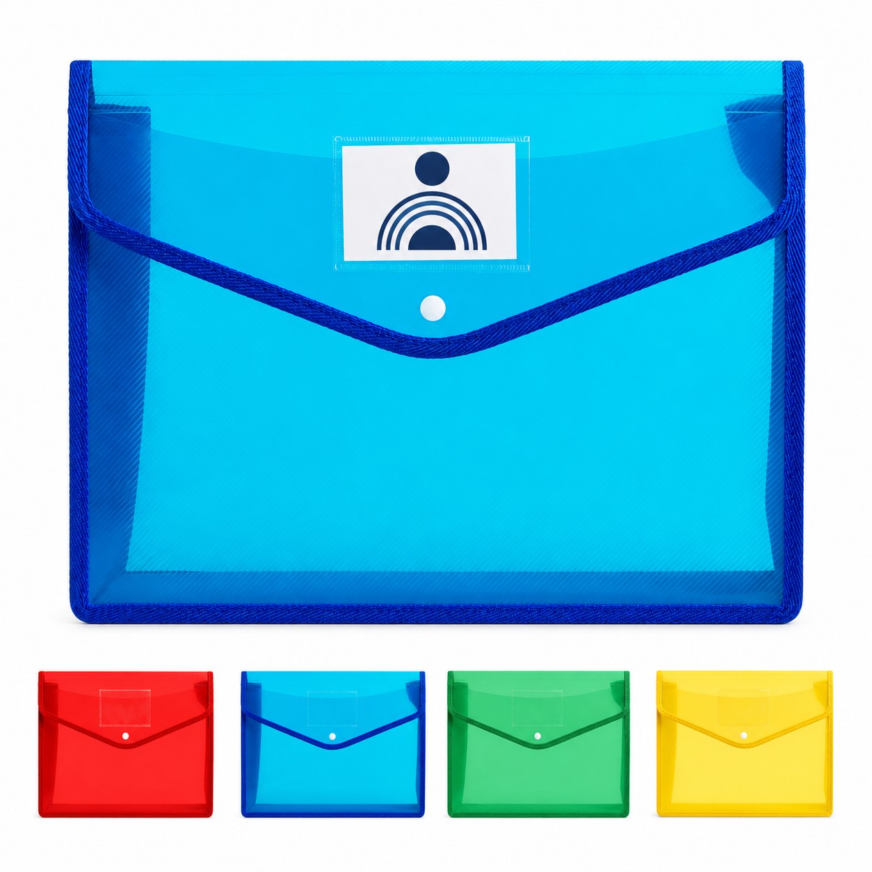 Translucent Polypropylene Snap Flap Document Bag
