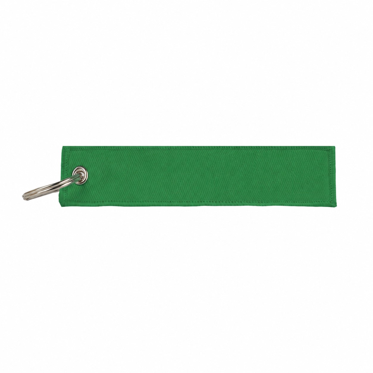 Cotton Twill Luggage Key Tag — Green