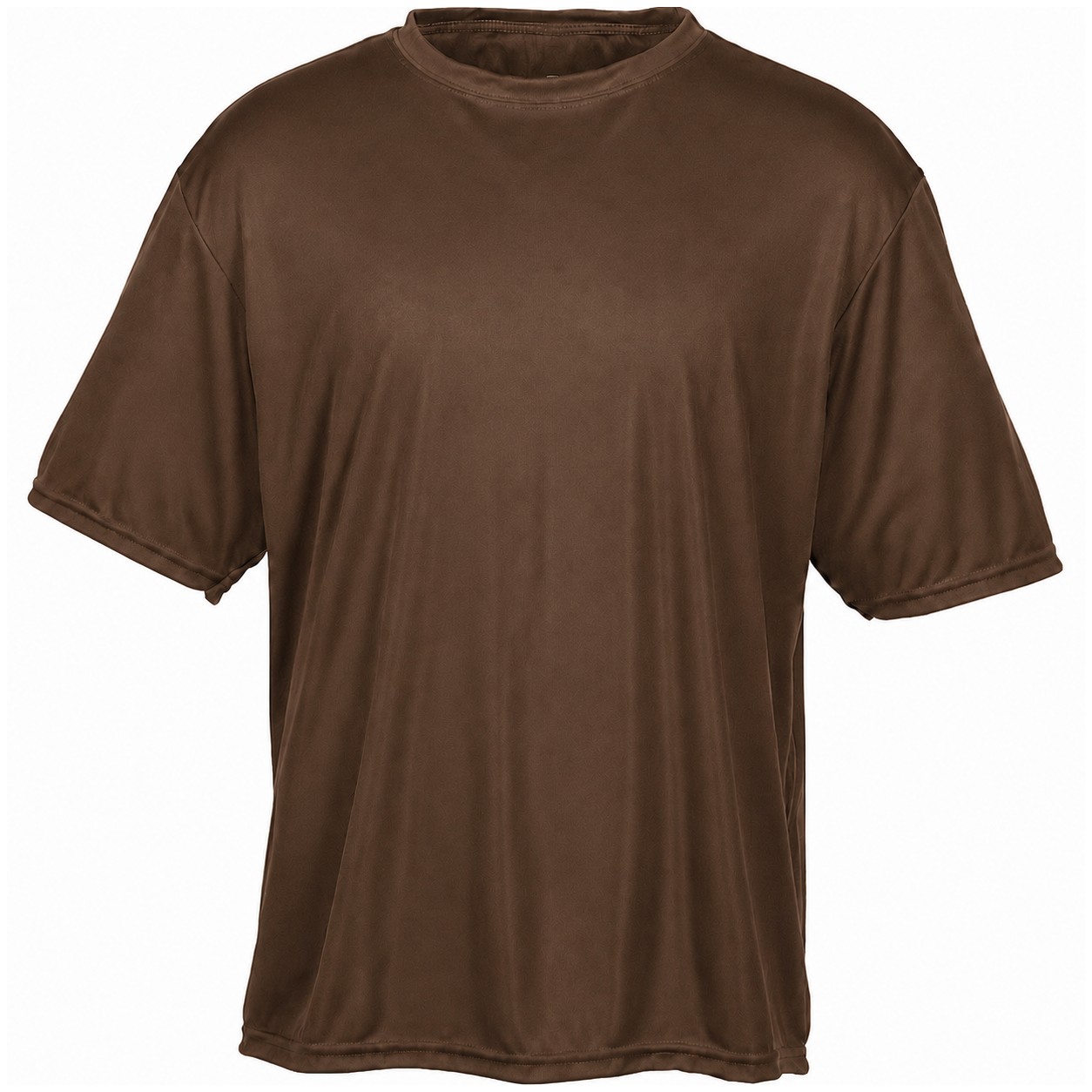 Men's Cooling Recycled Polyester Tee — Brown