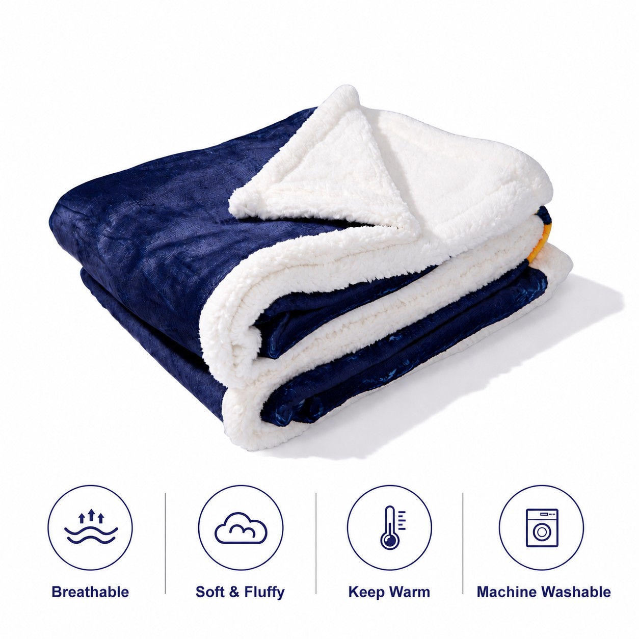 Flannel Sherpa Throw Blanket
