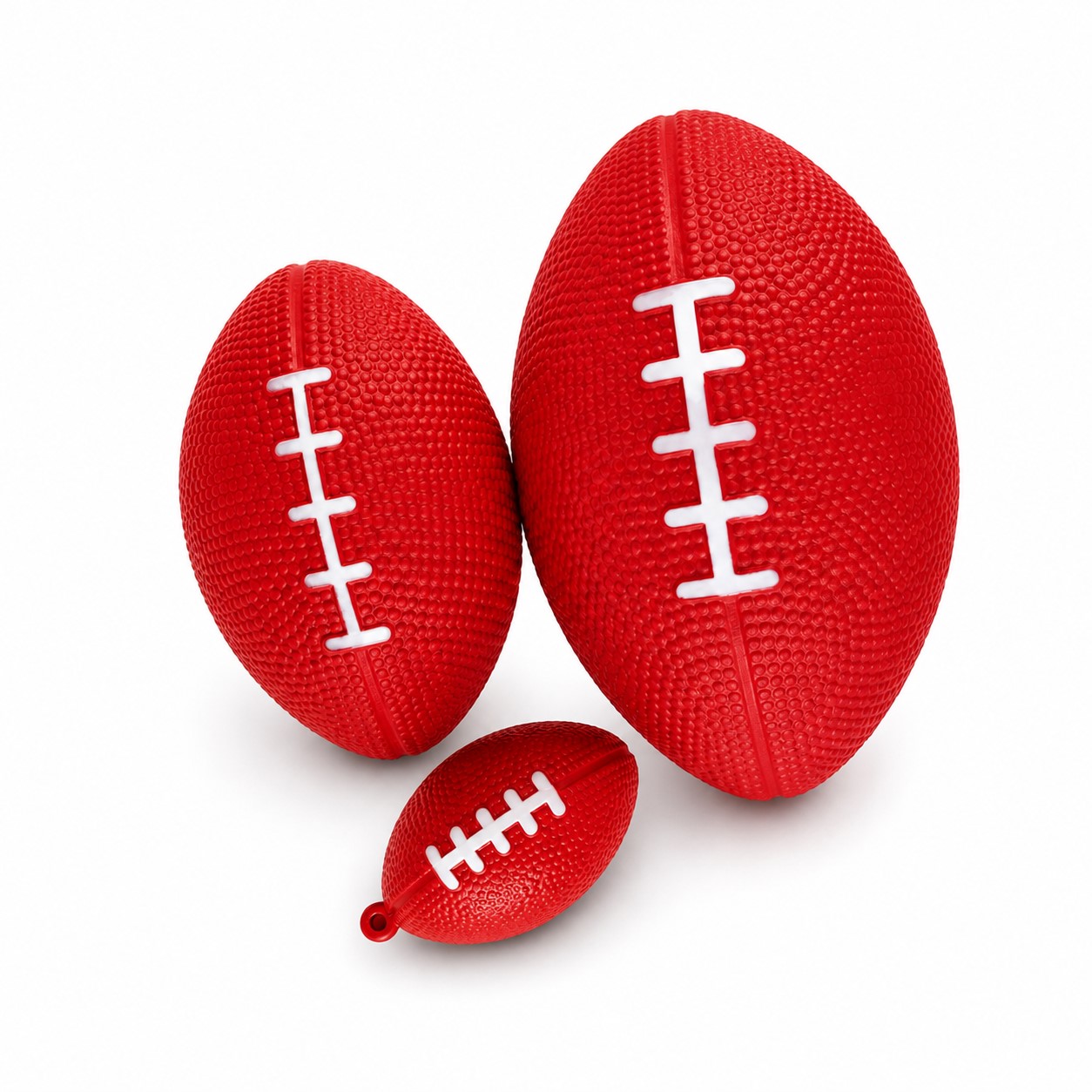 Mini Football Foam Stress Toy — Red