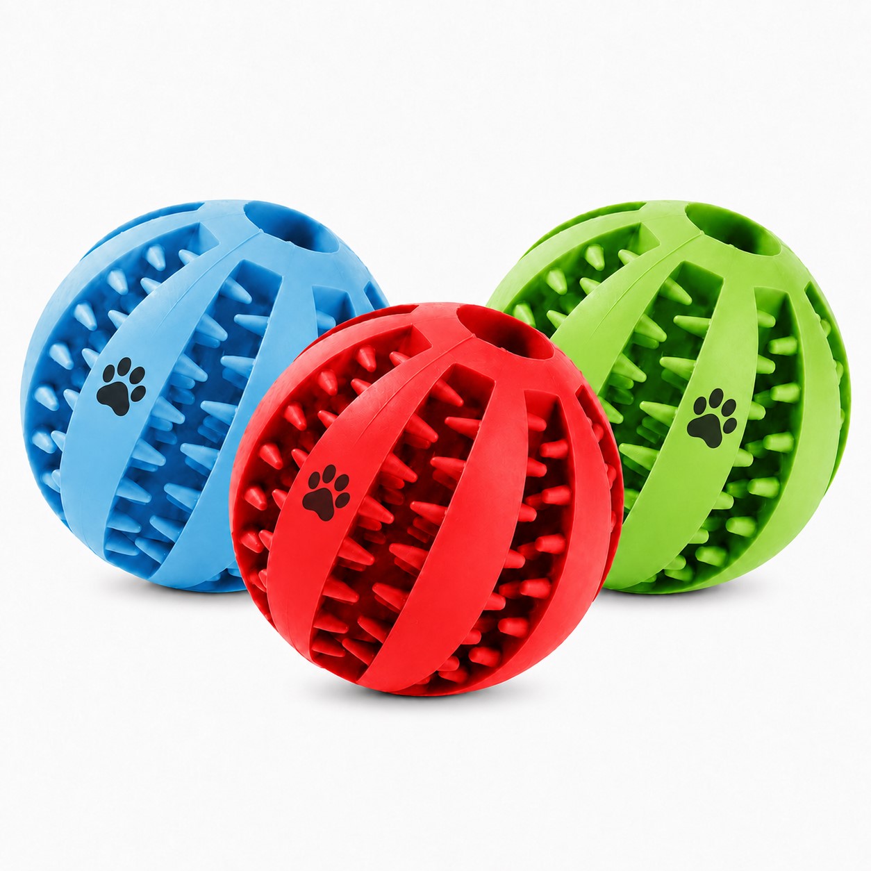 TPR Textured Dog Treat Dispensing Ball
