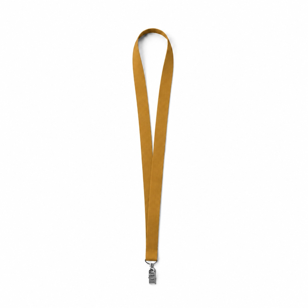 Polyester Bulldog Clip Badge Lanyard — Bronze Gold