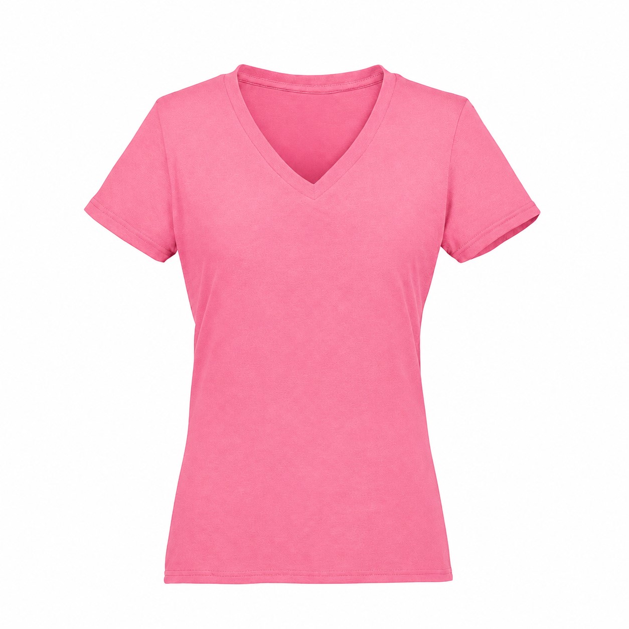 Ladies Tri Blend V Neck Tee — Pink