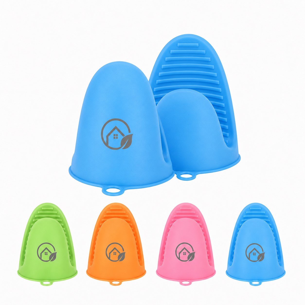 Compact Silicone Pinch Oven Mitt Set