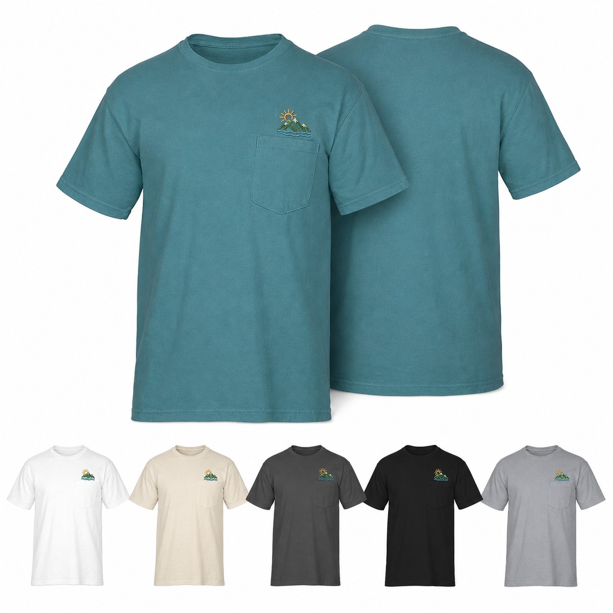 Garment Dyed Ringspun Pocket Tee