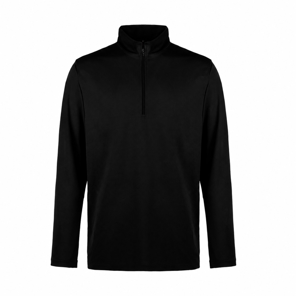 UV Micro Mesh Quarter Zip Shirt — Black