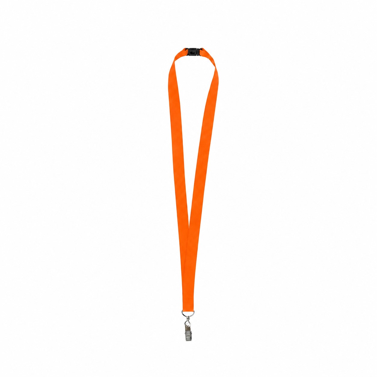 Rear Breakaway Bulldog Clip Lanyard — Orange