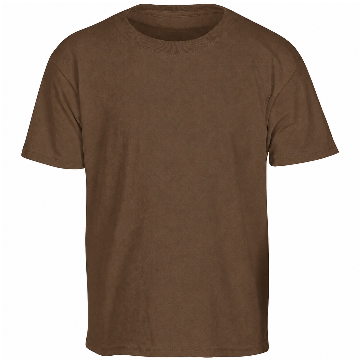 Youth Cotton T Shirt — Brown