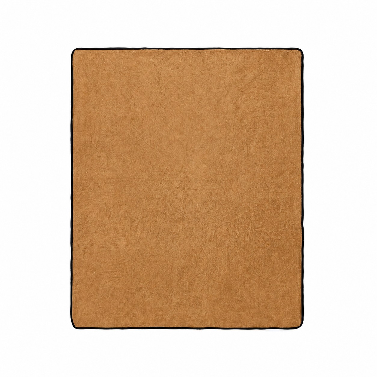 Soft Plush Flannel Throw Blanket — Tan Beige