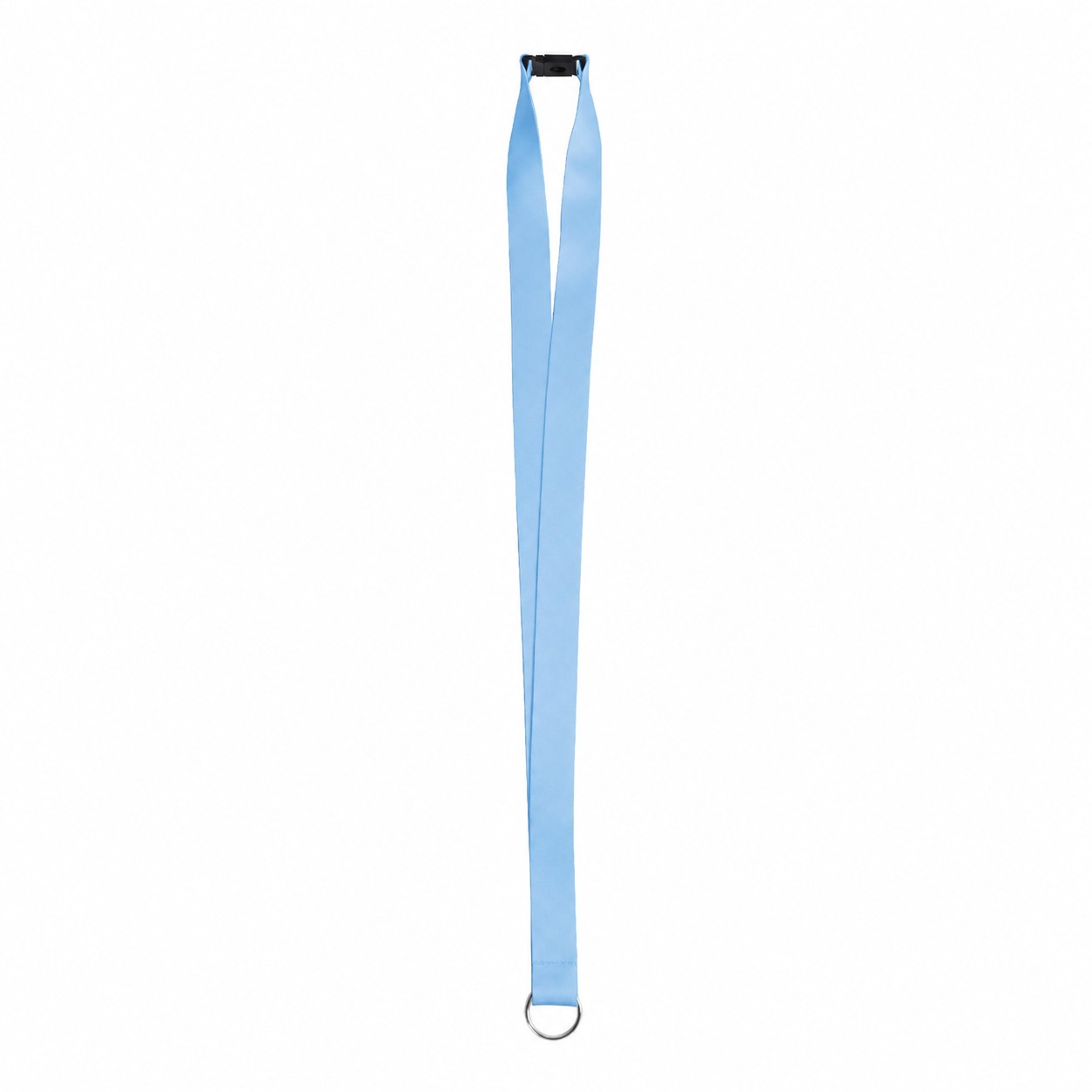 Breakaway Ring End Lanyard — Light Blue