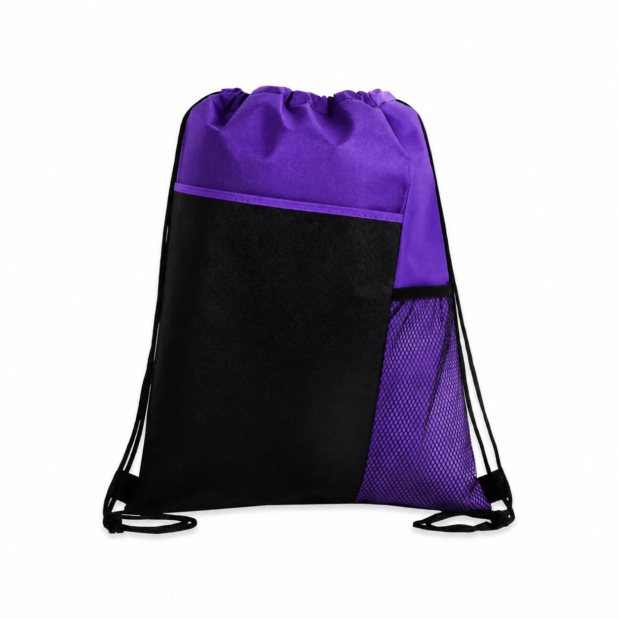 80GSM Non-Woven Drawstring Bag — Purple
