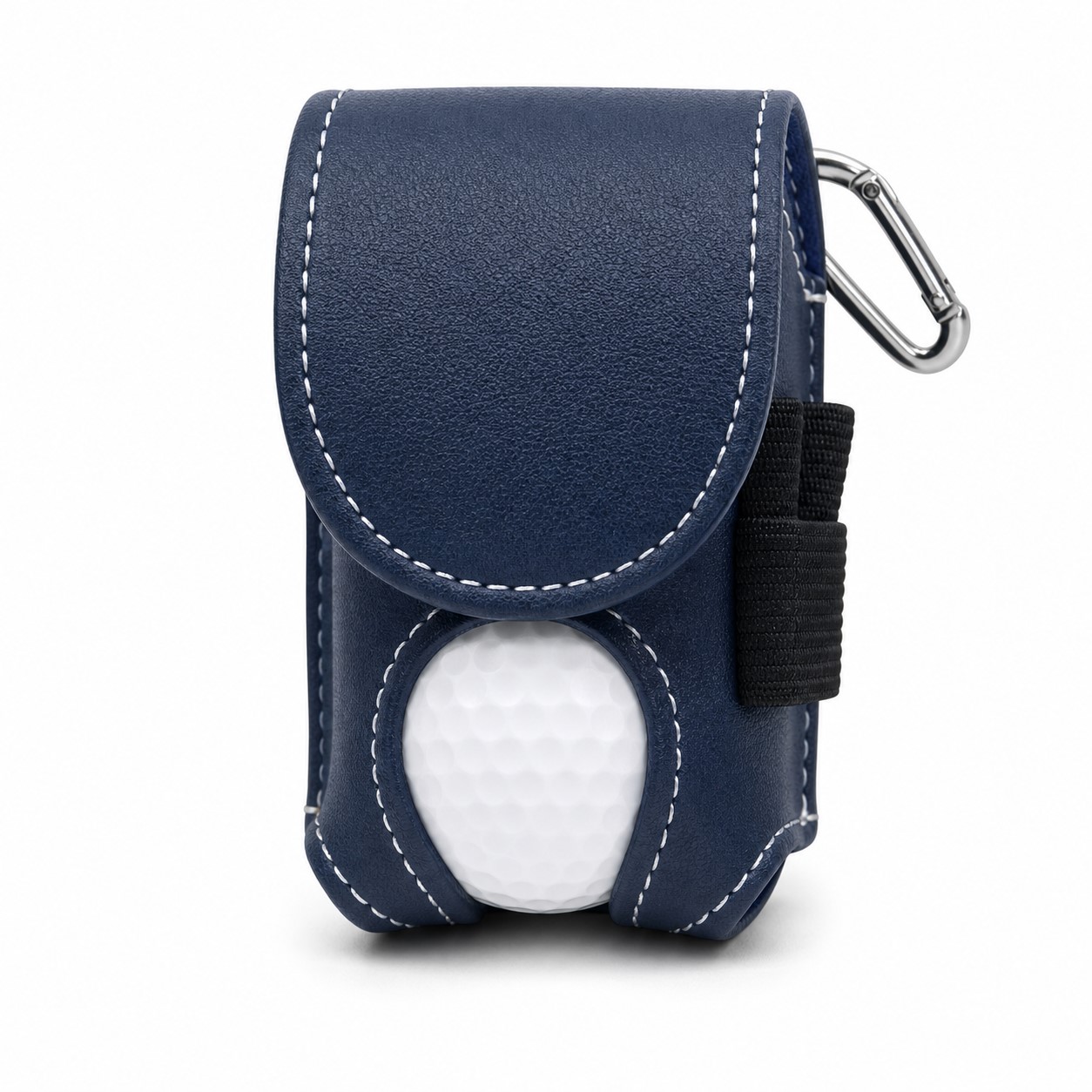 Compact PU Golf Ball Bag With Hook — view 2