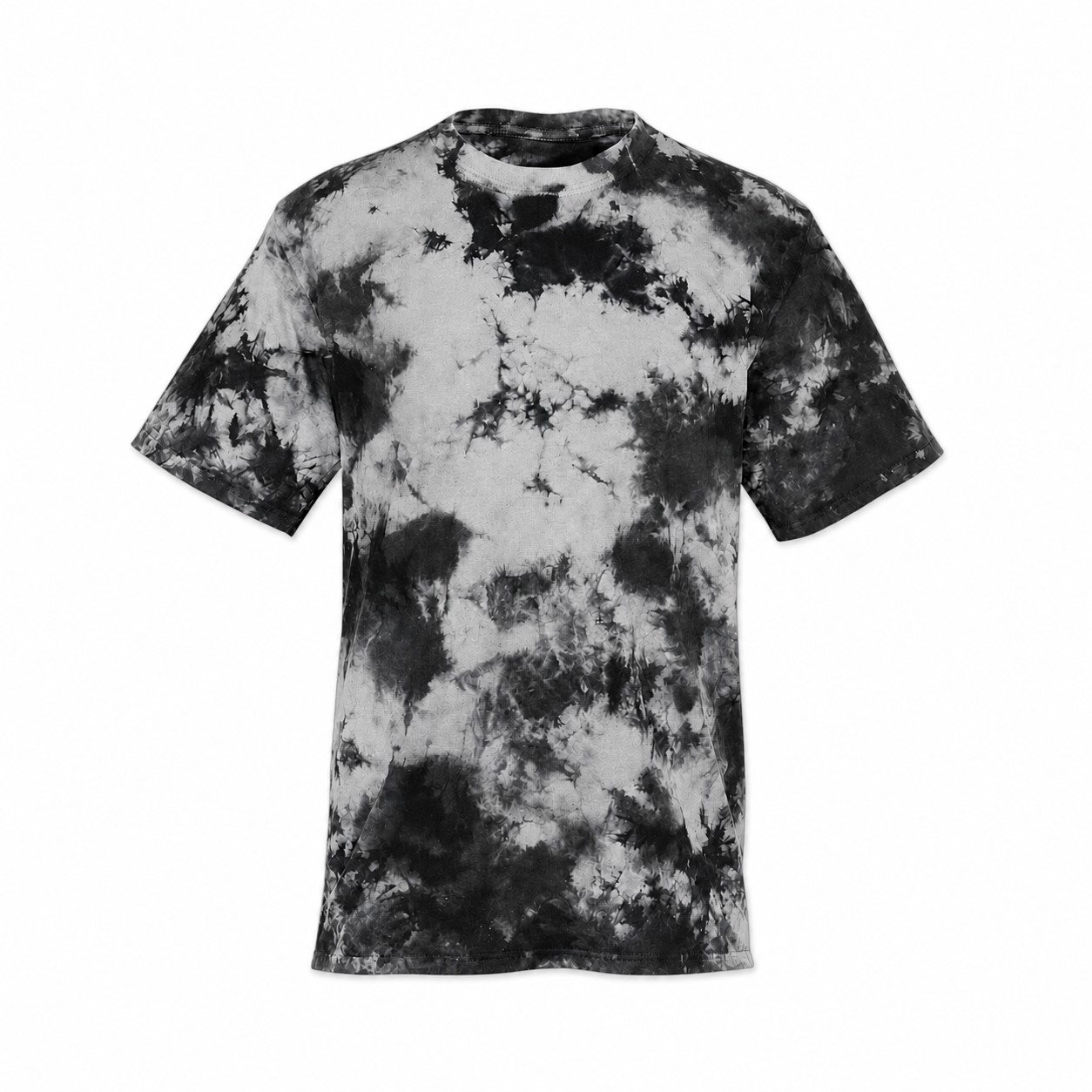Crystal Dyed Cotton Crewneck Tee — Silver