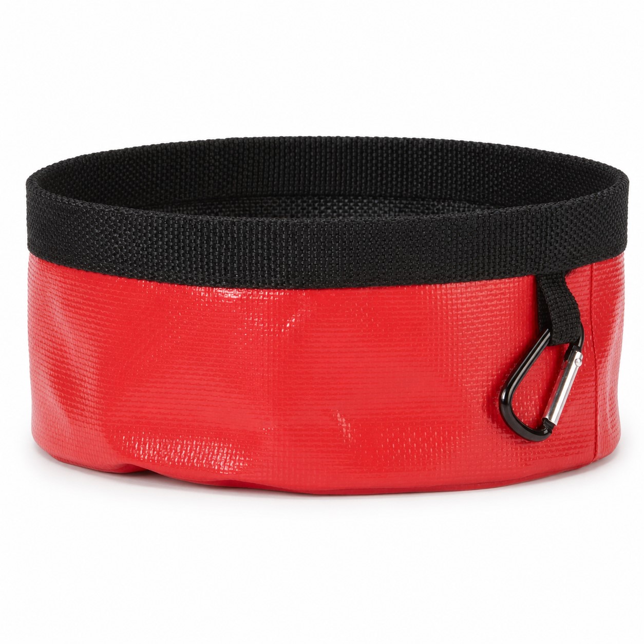 Round Polypropylene Travel Pet Bowl With Carabiner — view 2
