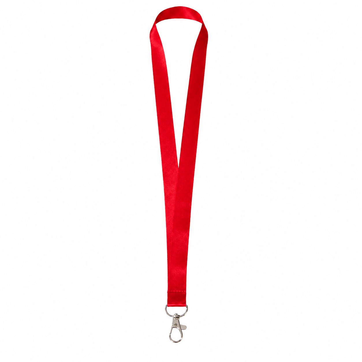 Recycled RPET Badge Lanyard — Red
