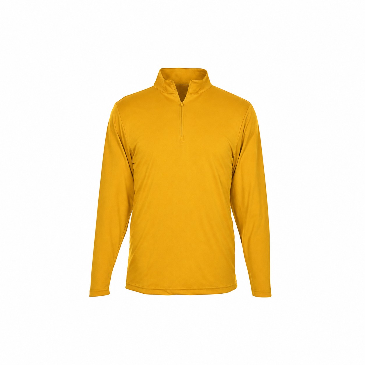 Cotton Quarter Zip Team Shirt — Gold