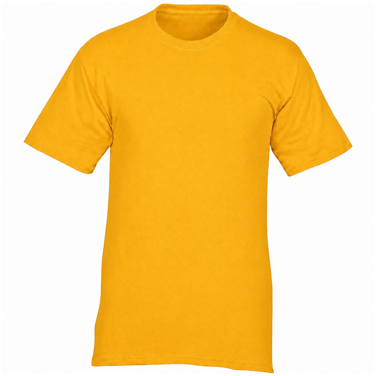 Cotton Short Sleeve Crewneck Shirt — Gold