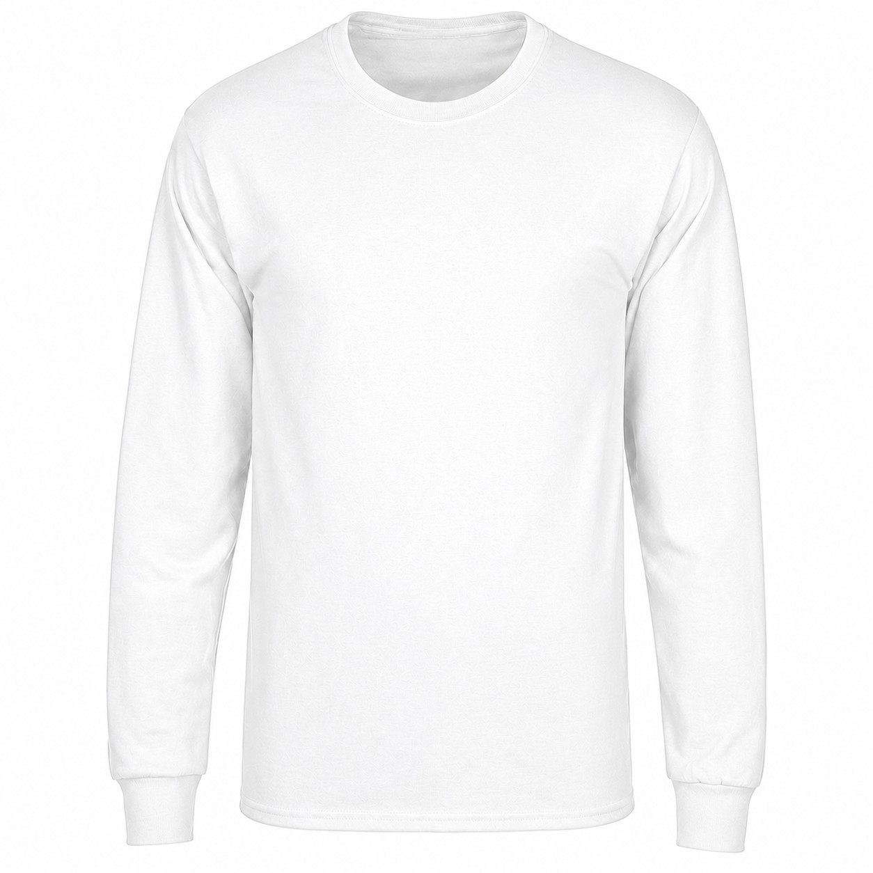 6-Ounce Cotton Long Sleeve Shirt — White