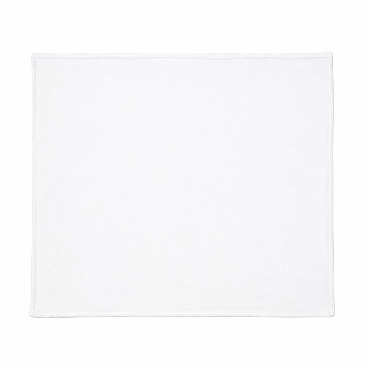 240GSM Flannel Throw Blanket — White