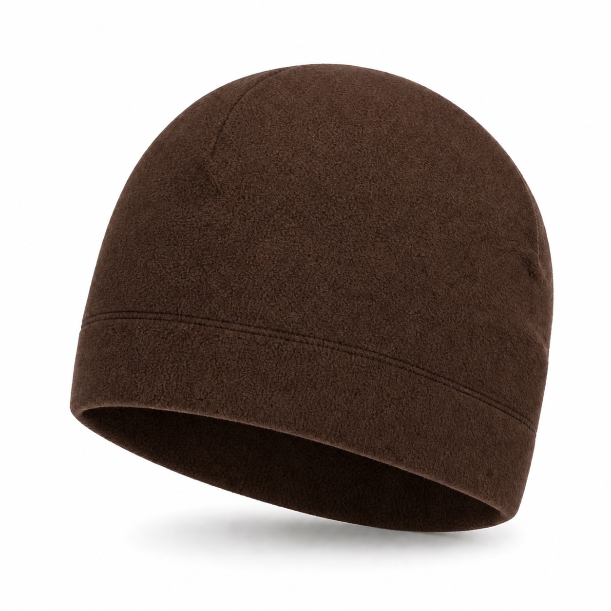 Fleece Cold Weather Skull Cap — Coffee Brown