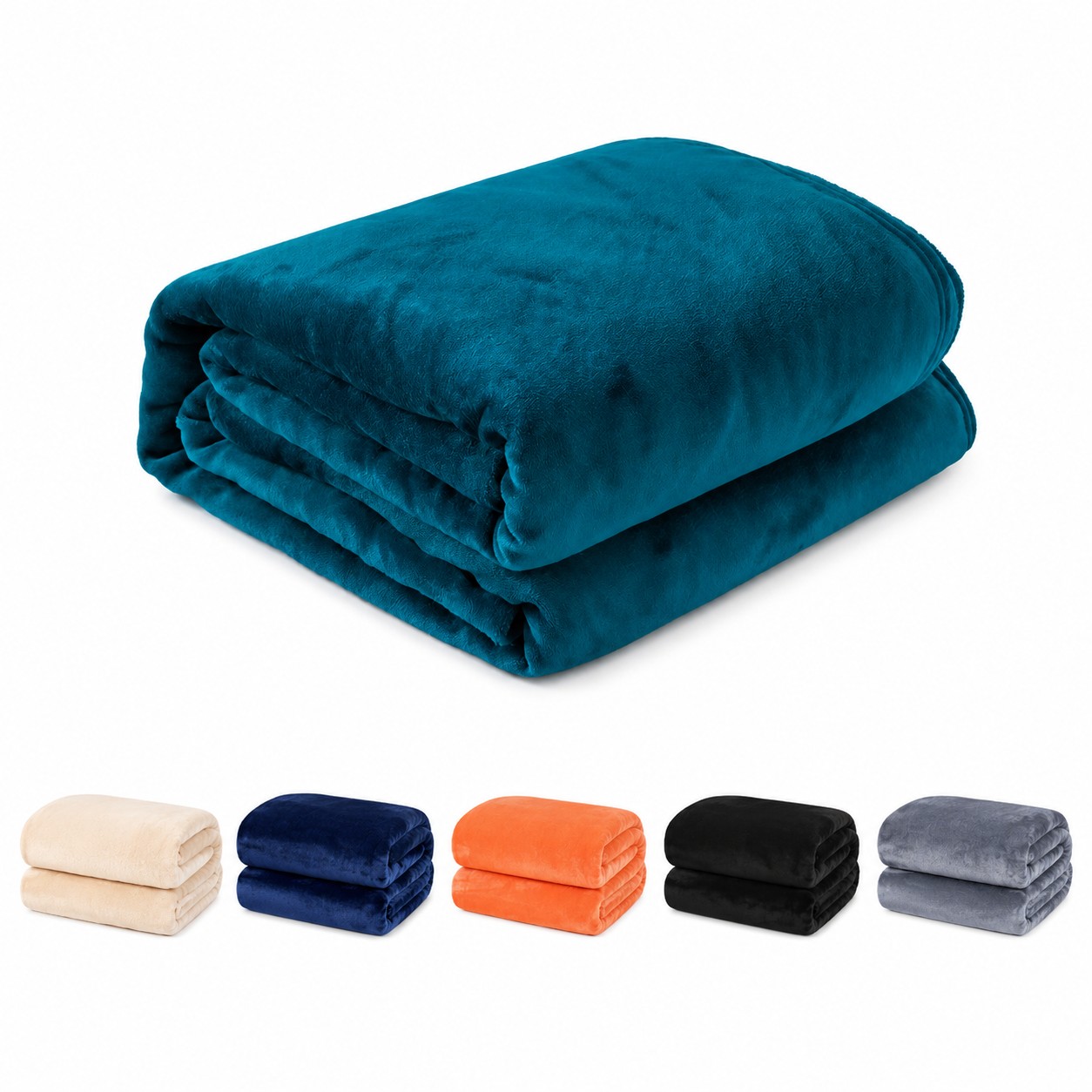 Large Coral Fleece Blanket