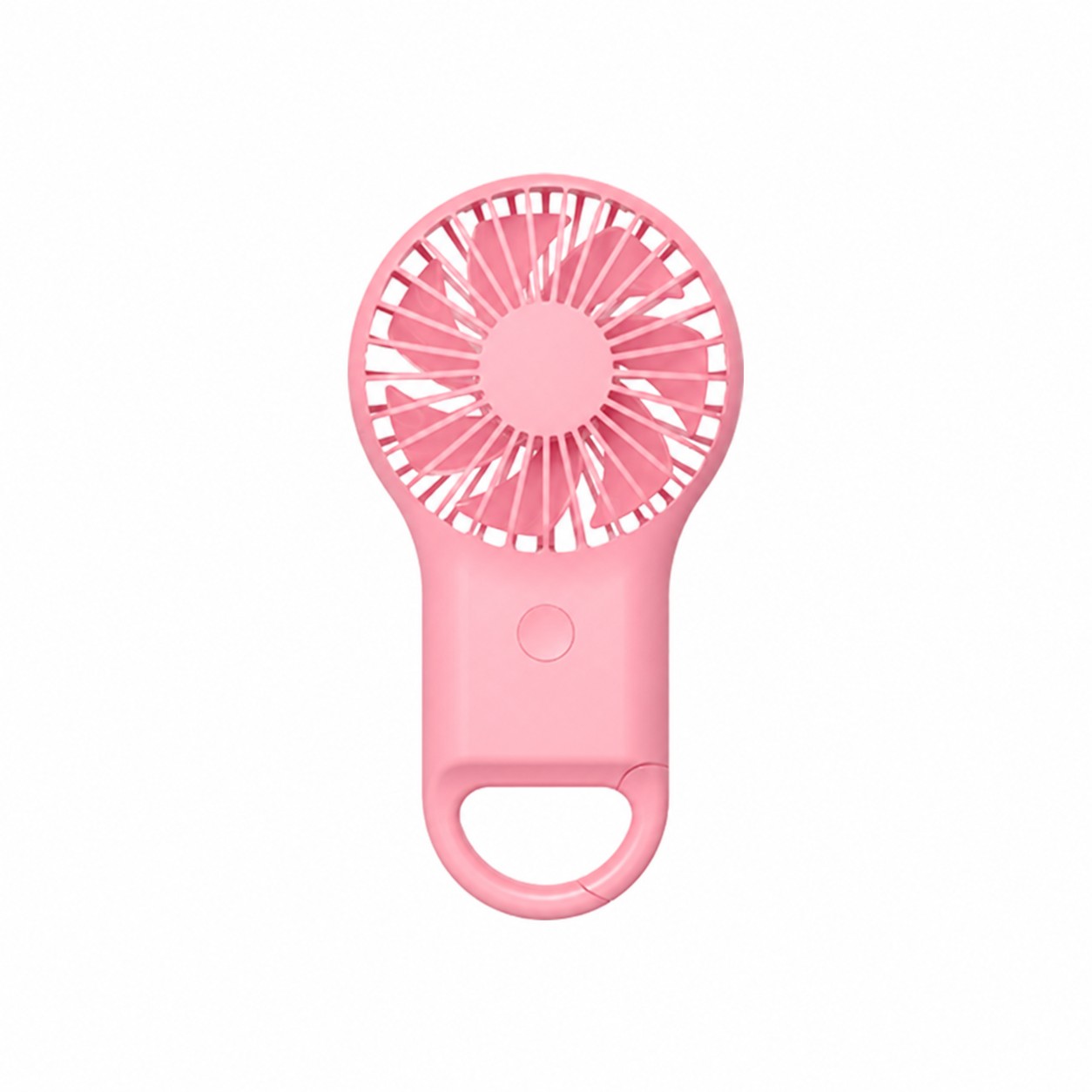 Buckle Clip Handheld Cooling Fan — Pink