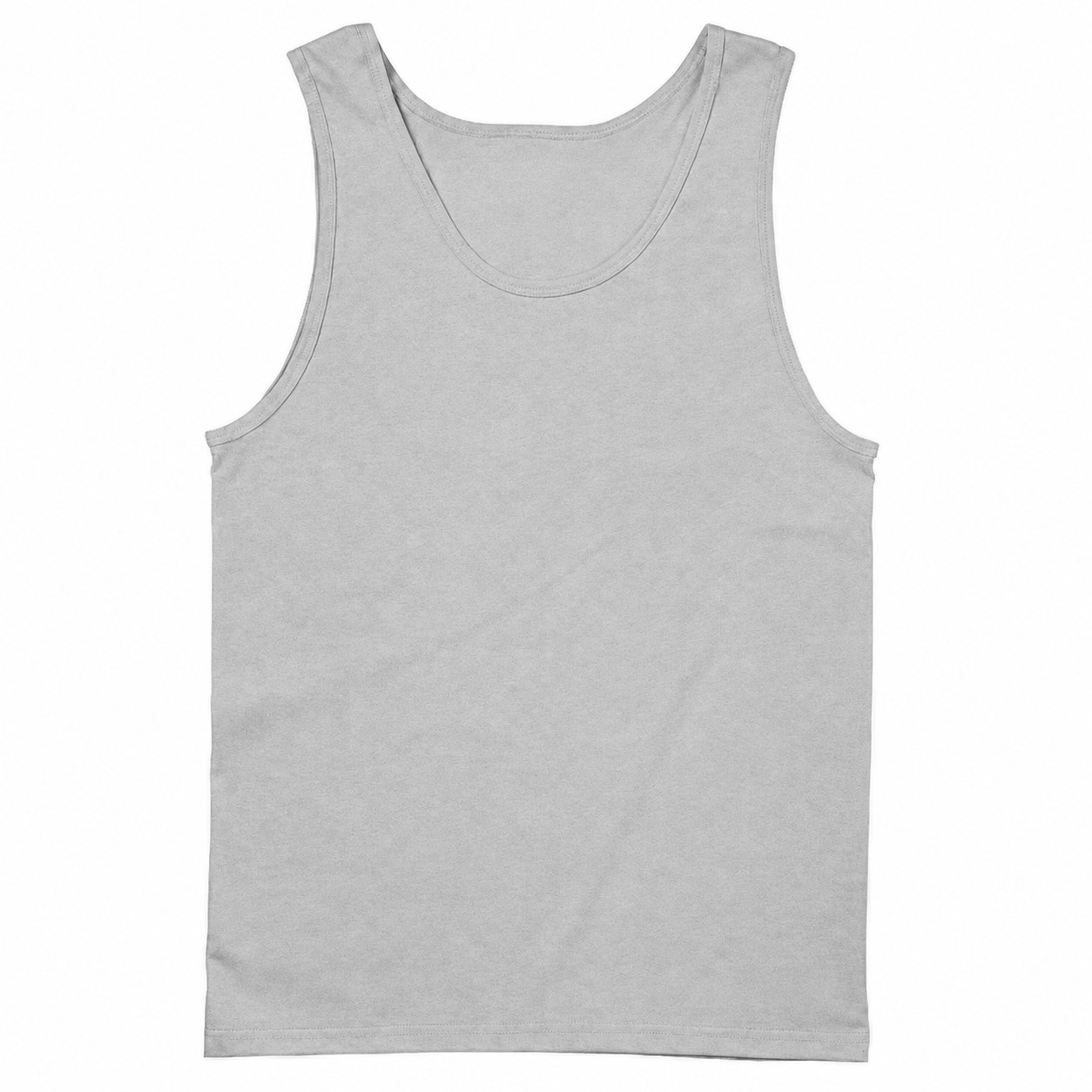 Cotton Sleeveless Tank Top — Silver