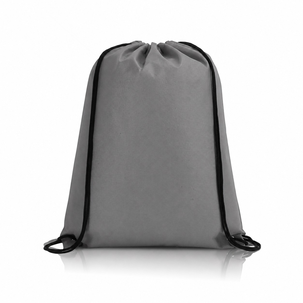 80GSM Non-Woven Drawstring Bag — Gray