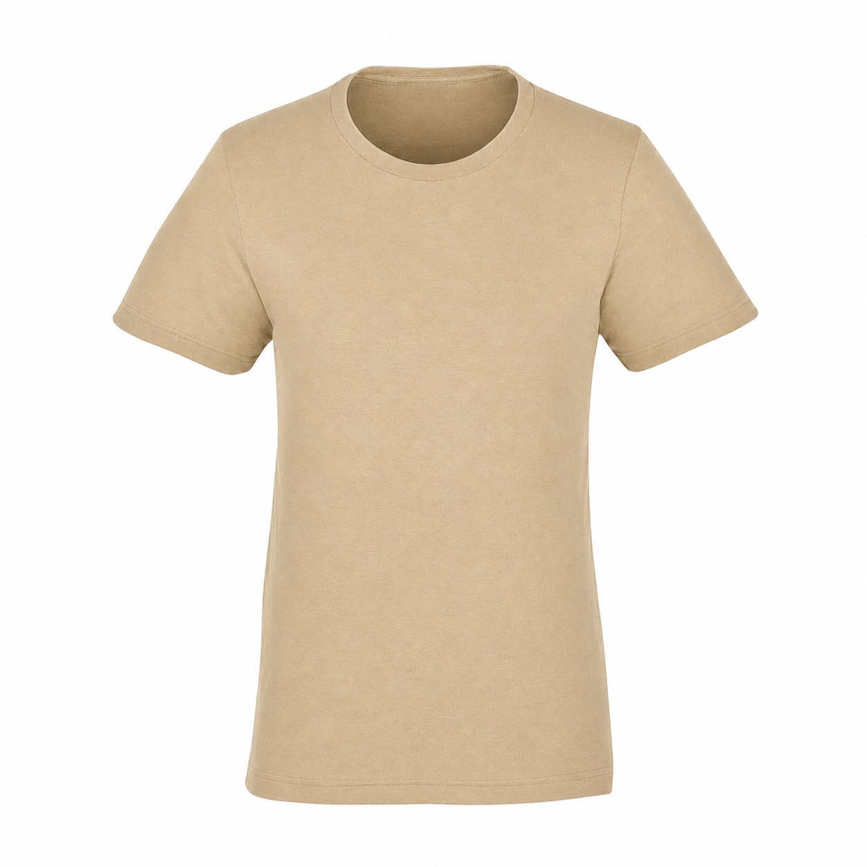 Tri-Blend Crewneck Short Sleeve T-Shirt — Tan Beige
