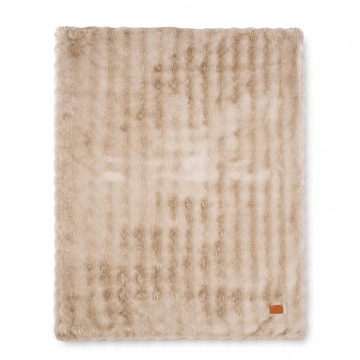 Oversized Bubble Fur Throw Blanket — view 2