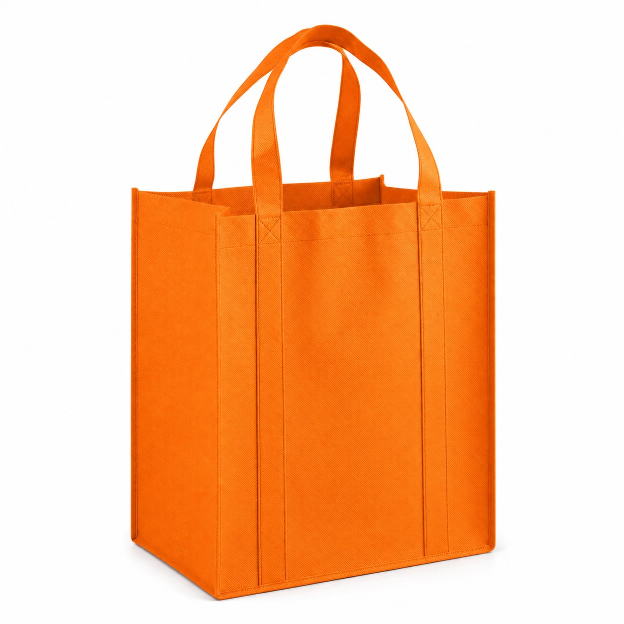 Reinforced Polypropylene Shopping Tote — Orange