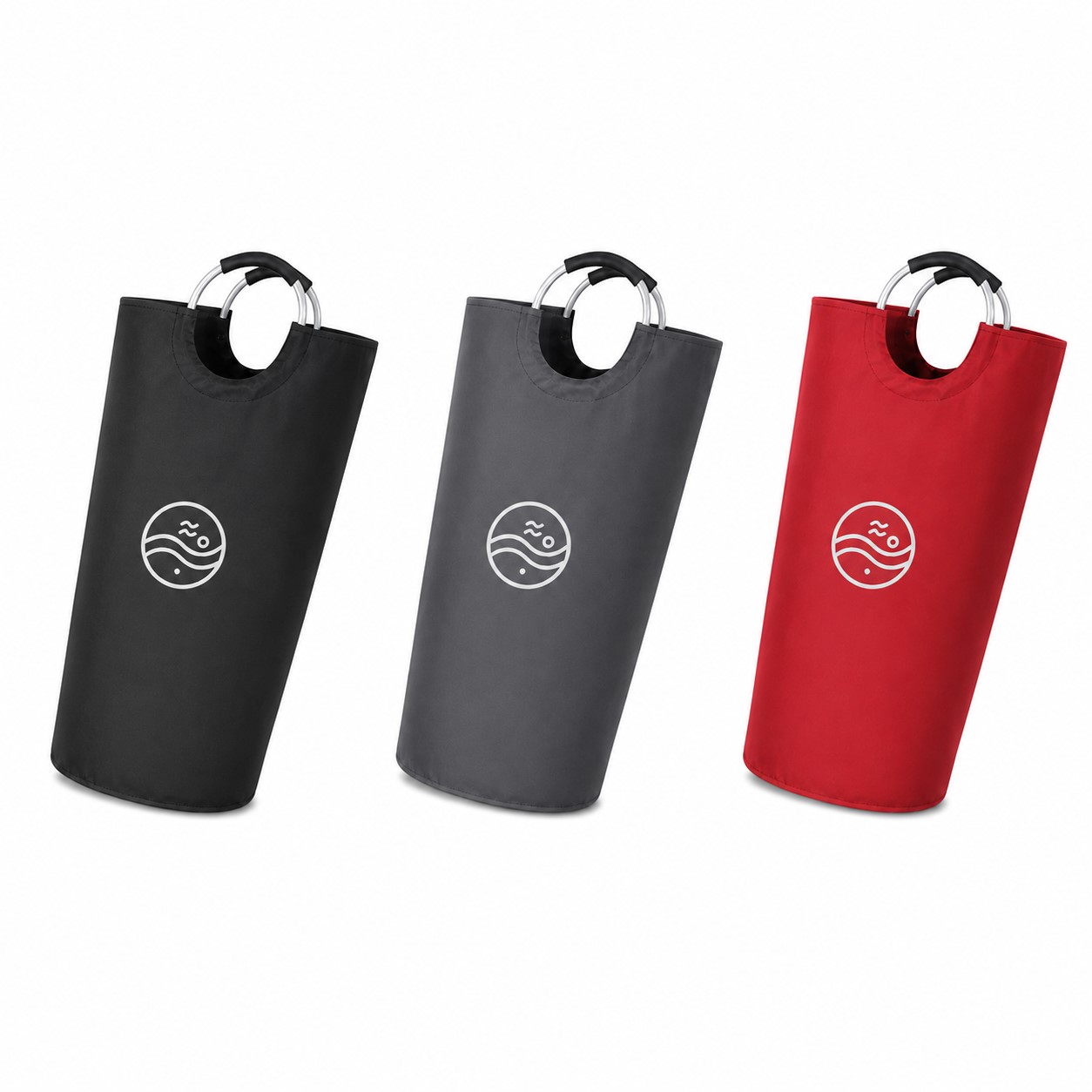 Tall Foldable Oxford Laundry Bag With Aluminum Frame