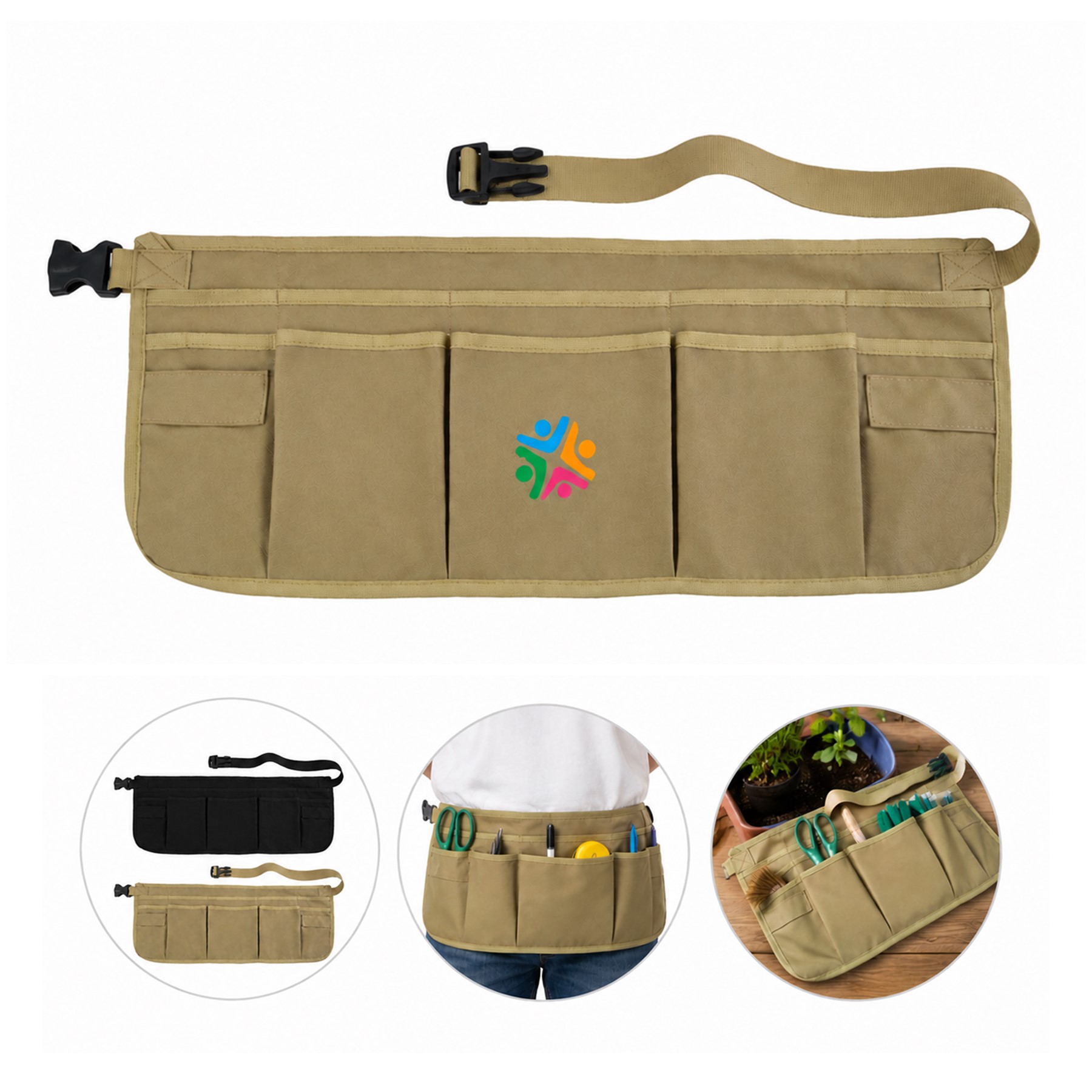 Adjustable Polyester Ten Pocket Tool Apron — view 1