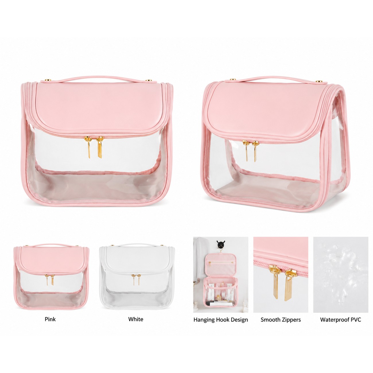 PVC Carry Handles Toiletry Bag