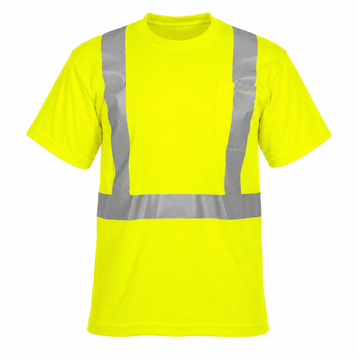 Reflective Pocket Polyester Safety Shirt — view 2