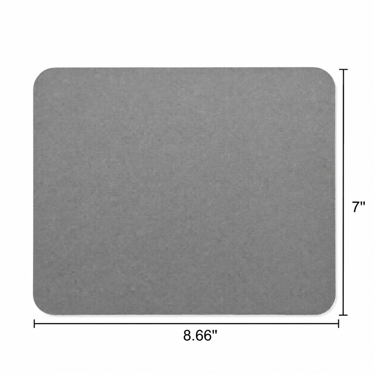 Soft Surface Fabric Mouse Pad — Pewter Gray
