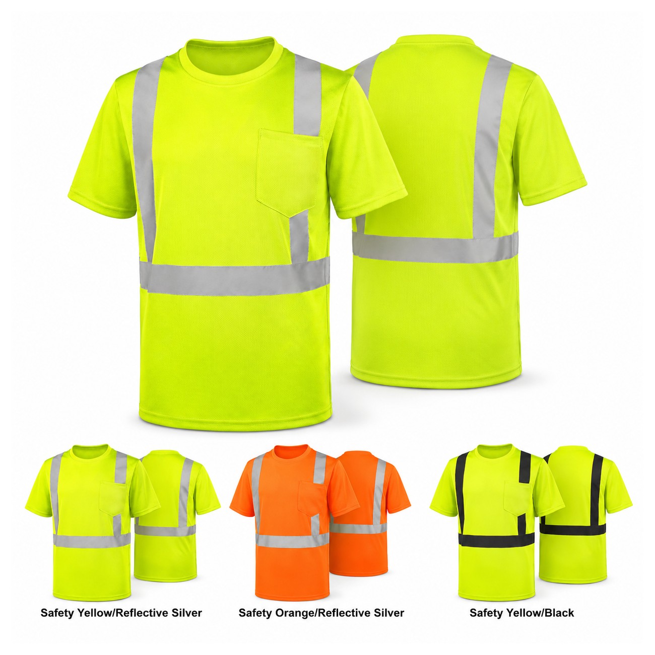Reflective Safety Pocket T-Shirt